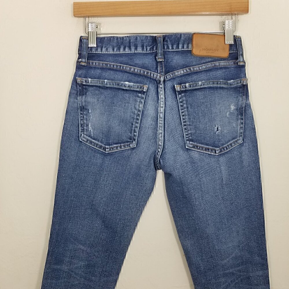 Moussy Vintage MV Lancaster Stretch Skinny Jeans Blue Size 24 - Picture 10 of 12